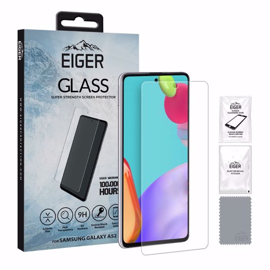 Picture of Eiger Eiger Mountain Glass CLEAR Screen Protector GRS 2.5D for Samsung Galaxy A52 / A52s 5G / A53 5G