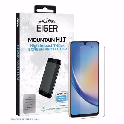 Picture of Eiger Eiger Mountain H.I.T Screen Protector (1 Pack) for Samsung Galaxy A34 5G in Clear / Transparent