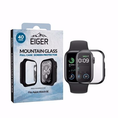 Picture of Eiger Eiger Mountain Glass Full Case for Apple Watch SE 40mm in Black