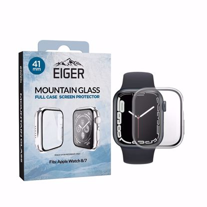 Picture of Eiger Eiger Mountain Glass Full Case for Apple Watch 8 / 7 41mm in Clear