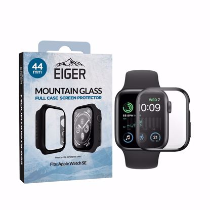 Picture of Eiger Eiger Mountain Glass Full Case for Apple Watch SE 44mm in Black