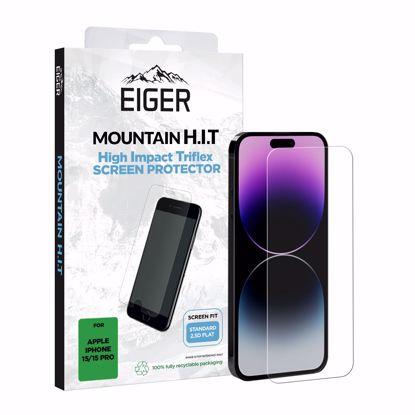 Picture of Eiger Eiger Mountain H.I.T. Screen Protector (1 Pack) for Apple iPhone 15 / 15 Pro