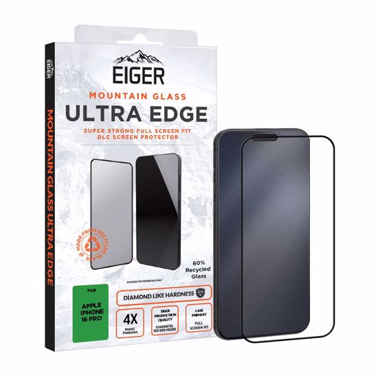 Picture of Eiger Eiger Mountain Glass Ultra EDGE Screen Protector for Apple iPhone 16 Pro