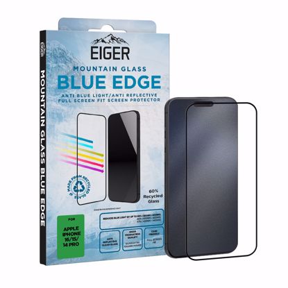 Picture of Eiger Eiger Mountain Blue EDGE Screen Protector GRS for iPhone 16/15/14 Pro